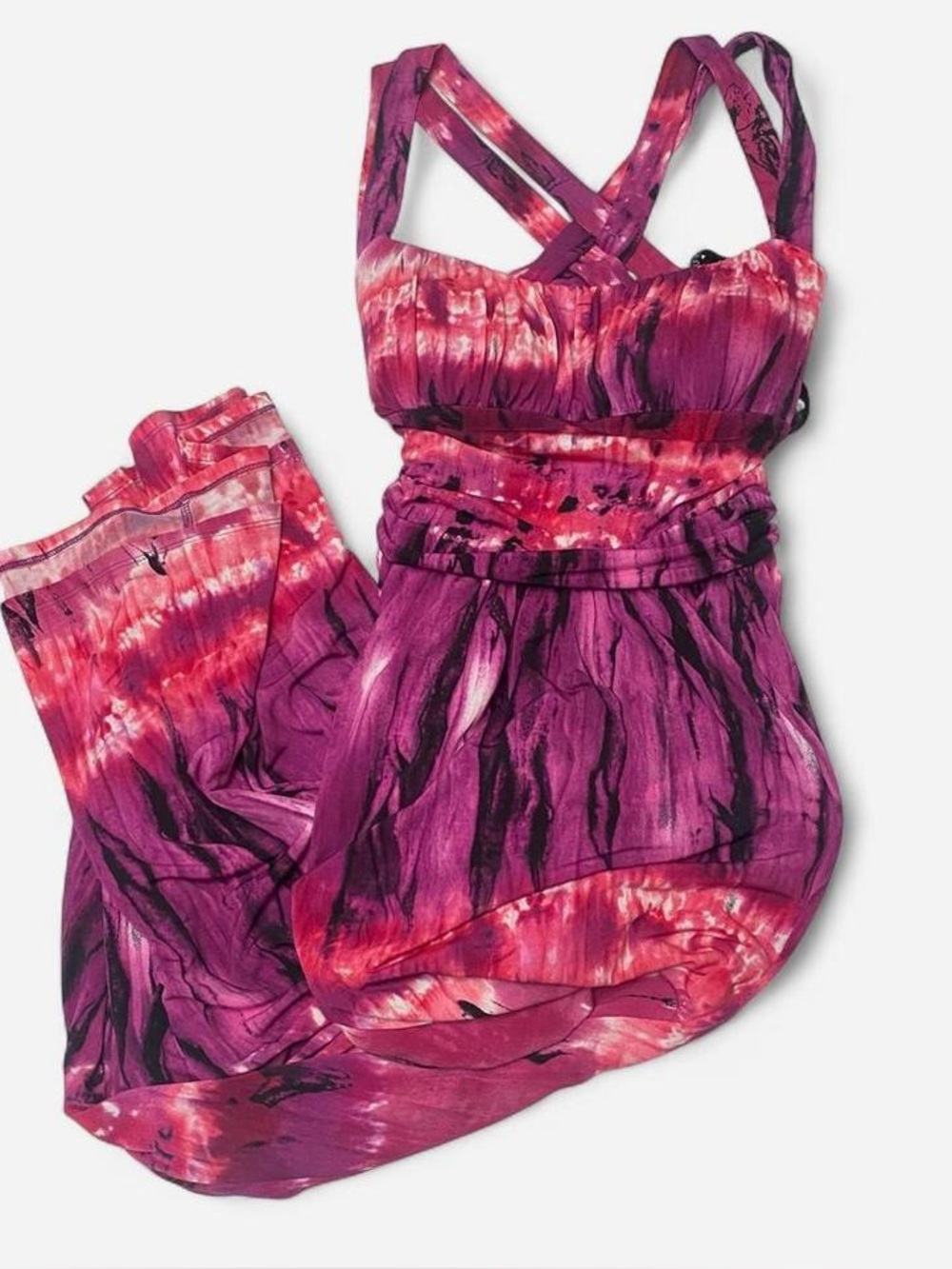 Bisou Bisou Fuchsia/Pink Stretch Fabric Dress